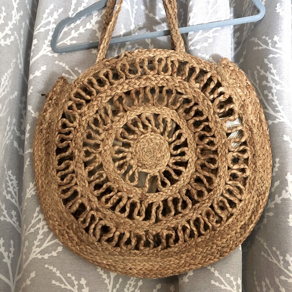 Zara Jute Shoulder Bag - Picture 2 of 5